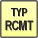 Piktogram - Typ: RCMT